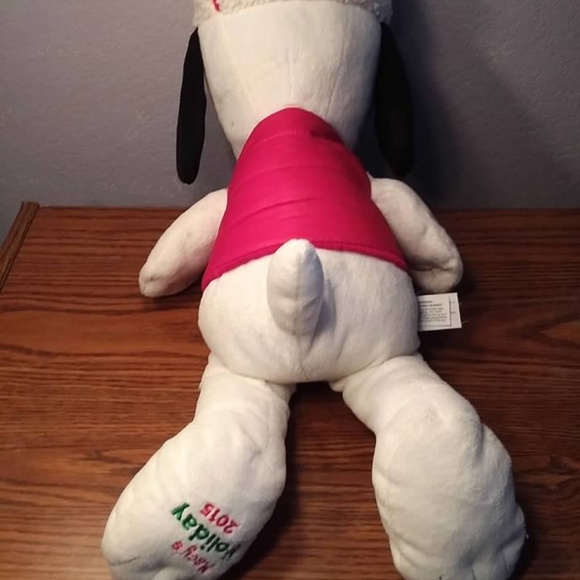 Plush Macys Holiday Christmas Snoopy 17" From 2015 - Picture 2 of 7
